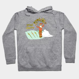 spread cheer // retro christmas surf art by surfy birdy Hoodie